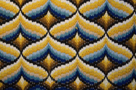 Vintage colorful patterns on textile texture – TexturePalace.com